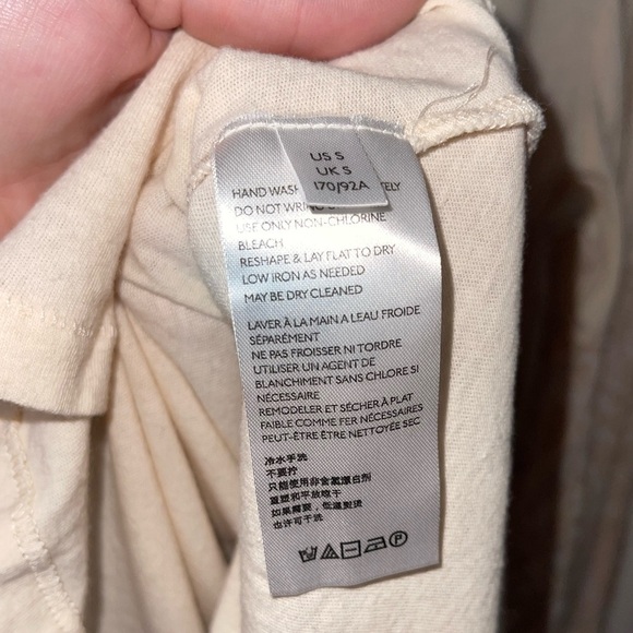 FREE PEOPLE Ivory Patchwork Balloon Sleeve Jade Oversized Top Small Boho - Picture 8 of 10